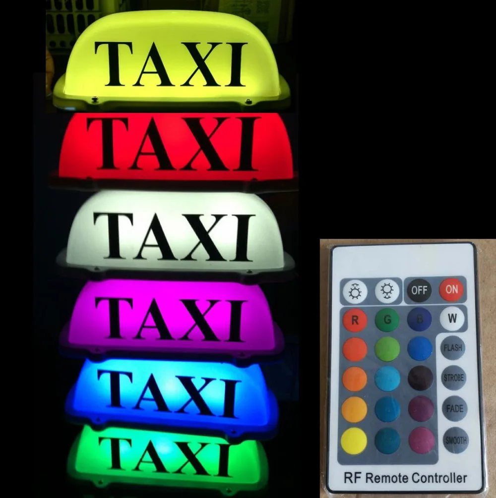 

TAXI Car Top LED Light Cab Roof Car Styling Sticker Auto Decoration 7 color USB Car Roof Lamp Accessories for Cars