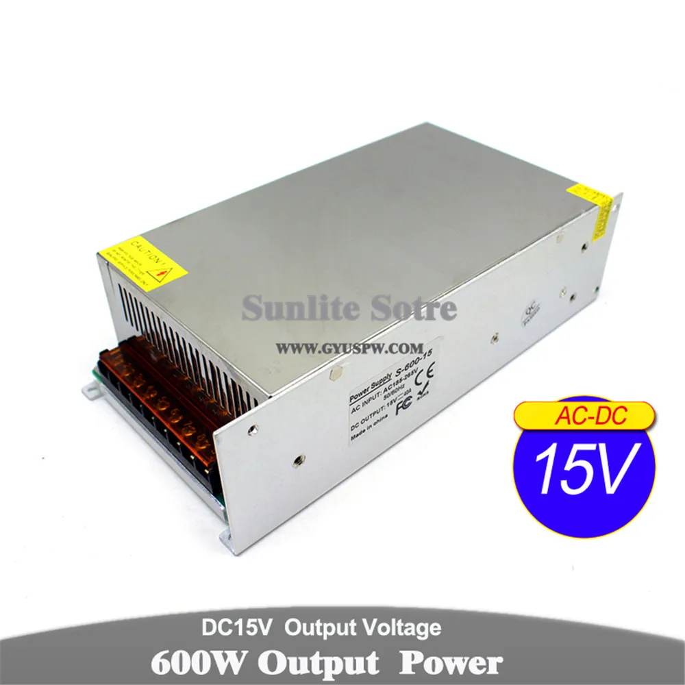 15v600W
