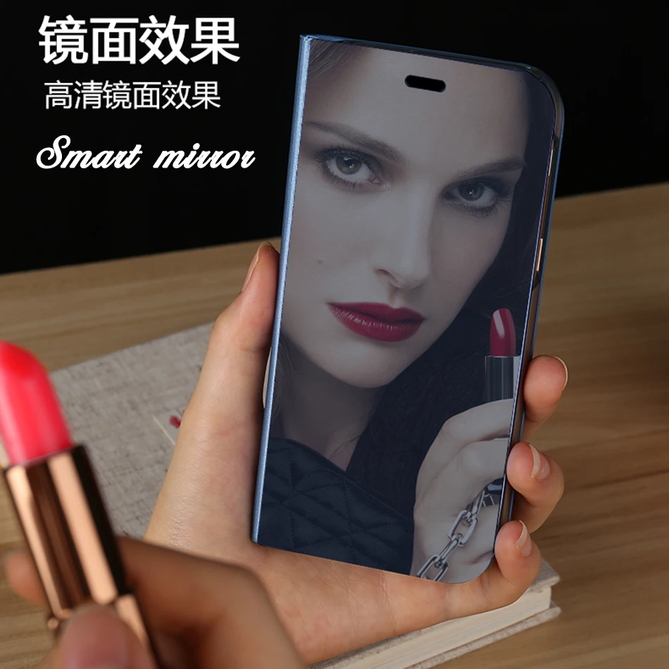Умный зеркальный чехол для телефона OPPO A7 A5s AX5s Realme 2 3 Pro защитный C2 C1 X F9 F7 A7x флип