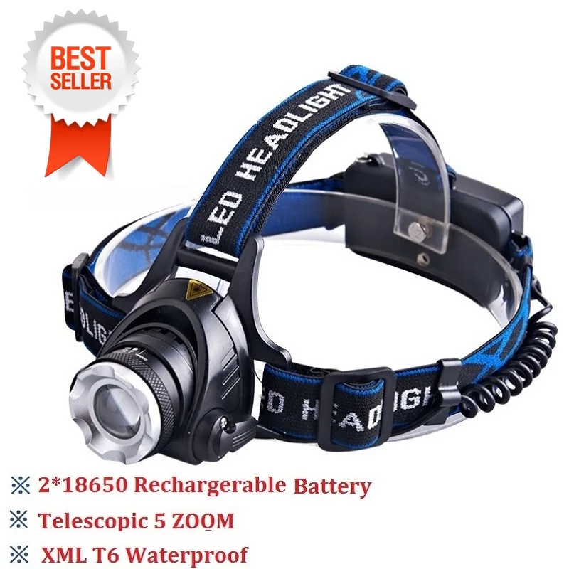 T6 8000lm High Brightness Head lamp Led Headlamp Headlight Camping Light 3 AAA Energy Saving Light