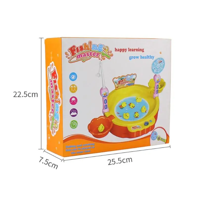 Электронная игрушка милый поднос утка игрушка игра в рыбалку музыкальные пластиковые рыбные доски игры родитель-ребенок интерактивные, образовательные игрушки