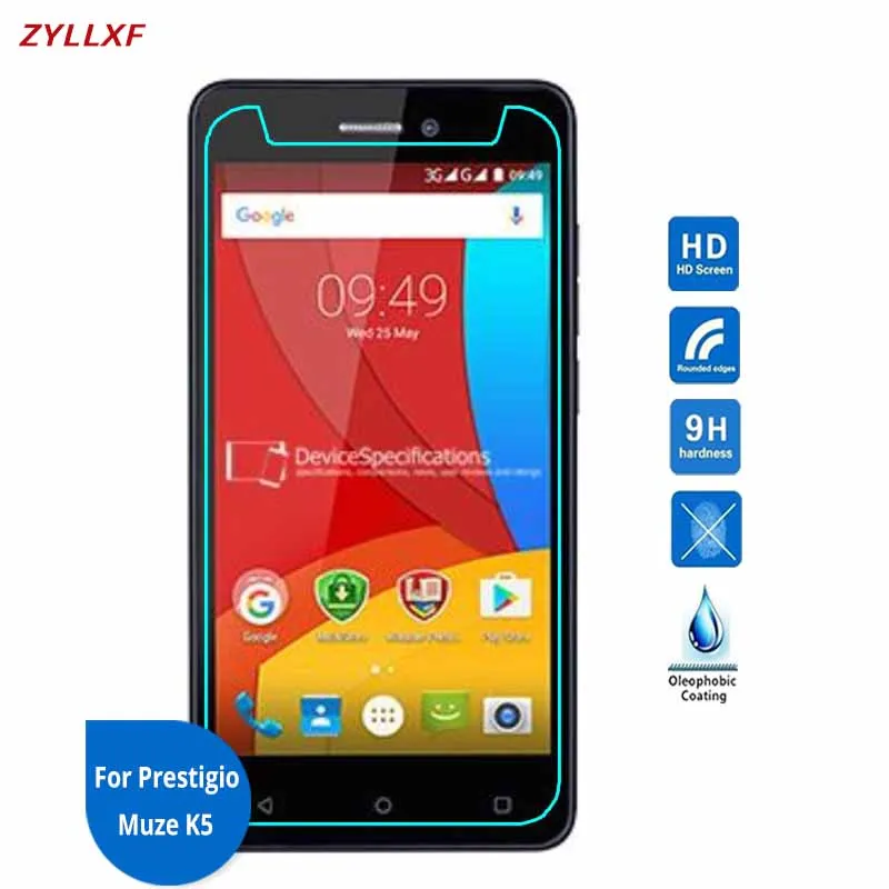 Защитная пленка для экрана из закаленного стекла Prestigio Muze K5 5 0 дюйма 9H 2.5D PSP5509DUO PSP