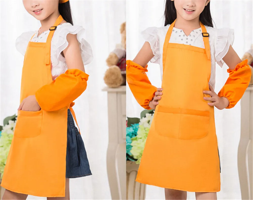  DIY Waterproof Anti-Wear Apron Painting Drawing Coat For Children Costume Crafts Paint Antifouling  - 32895886276