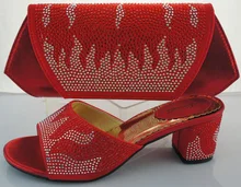 Hohe Qualität Italienische Schuhe Und Passende Taschen Für Hochzeit Frau Sandale Schuhe Afrikanische Schuhe Und Tasche Zu Passen ME2218