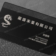 Valisere металлические черные визитки, 100 шт. в партии роскошный Металл визитная карточка Визитная карточка номер 3065