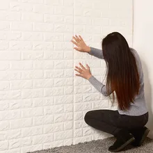 Best Offers 70 * 77cm self-adhesive 3D wall with waterproof background wall brick wallpaper soft bag living room foam wallpaper sticker Best Offers 70 * 77cm self-adhesive 3D wall with waterproof background wall brick wallpaper soft bag living room foam wallpaper sticker