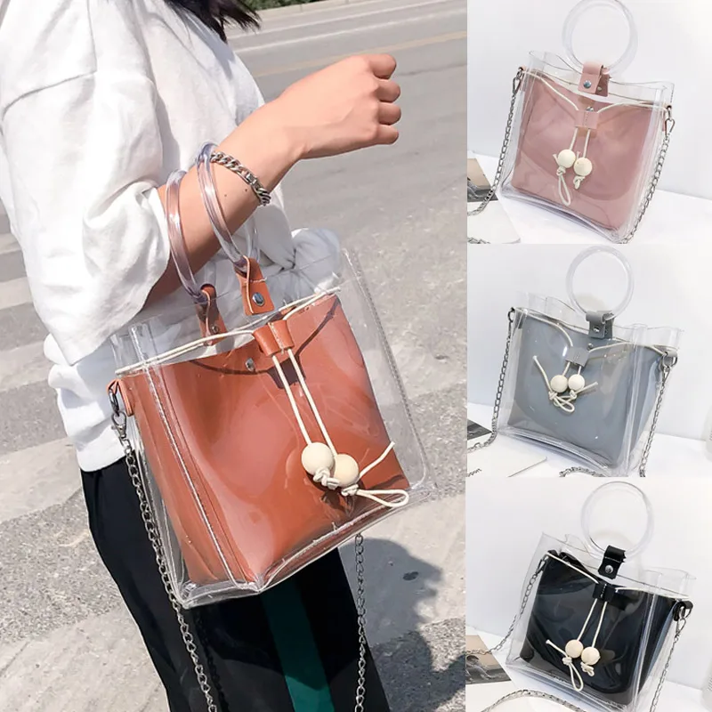 Buy Women Mini Small Shoulder Bag Clear Transparent