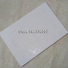 10 шт./лот пустая белая DIY сублимационной печати персонализированных головоломки A4 20 см X 29 см; ; Прямая поставка;