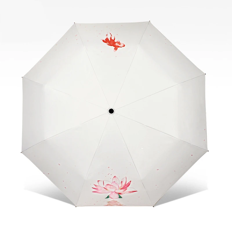 Yesello цветок кошка складной зонтик женский ветрозащитный Paraguas милые животные живопись зонтик дождь для женщин качество Зонты