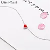 Uini – bracelet en forme de cœur rouge en argent sterling 925, tendance coréenne, bijoux de haute qualité, doux et sexy, GN028 ► Photo 3/4