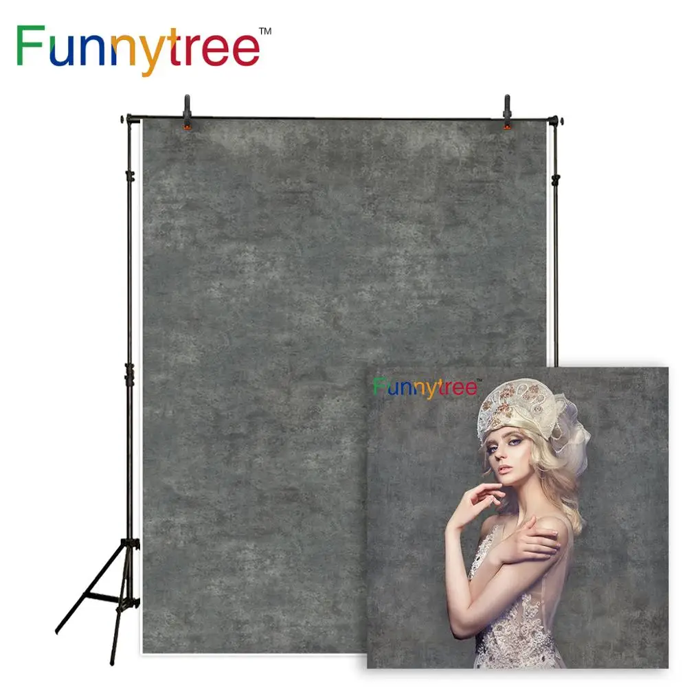 

Funnytree photography background dark gray pure color old master portrait shooting backdrop photobooth photo studio photocall