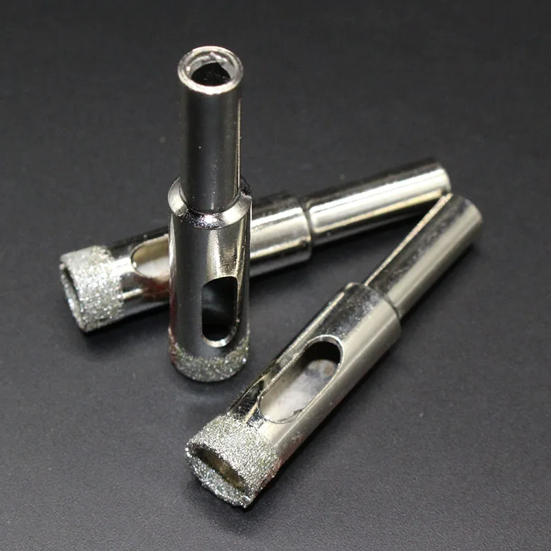 glass drill 10mm 10PCS Diamond Coated Ceramic Hole Saw Set Tile Marble