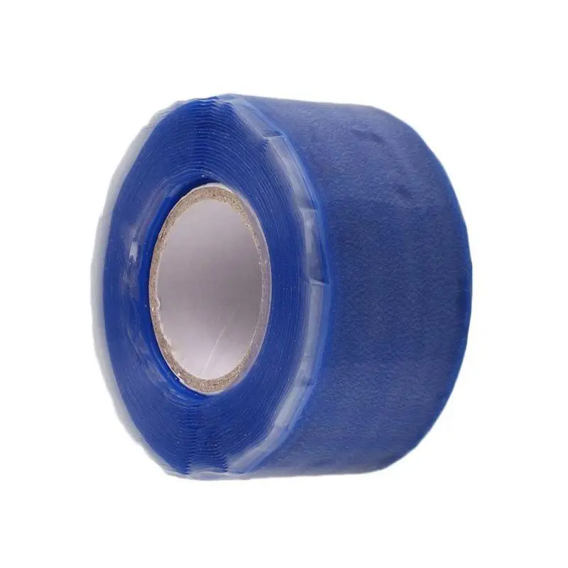1 шт. многоцелевая лента 3 м самоклеящаяся Прочная резиновая силиконовая ремонтная водонепроницаемая клейкая лента спасательная самоплавляющаяся проволока 6 цветов - Цвет: Синий