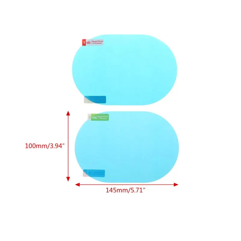Автомобиль-Стайлинг одна пара автомобиля анти-водяной туман пленки Анти-противотуманное покрытие непромокаемая зеркальная защитная пленка заднего вида анти-запотевание анти-пятна