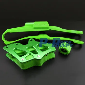 

Green Motocross Chain Swingarm Chain Guide Slider Roller Kit For Kawasaki KX250F KX450F KXF250 KXF450 09-16 NEW