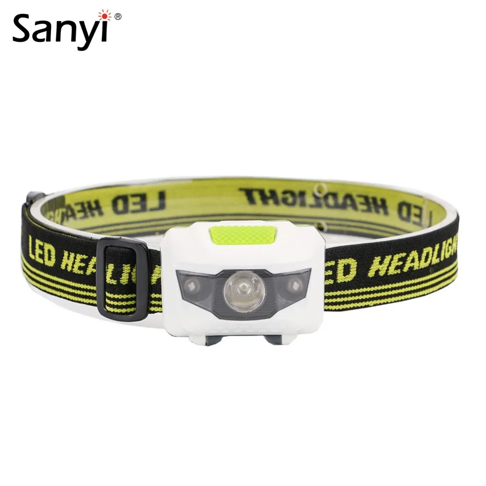 

Mini Head Lamp 4 Modes Waterproof 800Lm R3+2 LED Flashlight Powerful Headlight Headlamp Torch Lanterna with Headband Use 3*AAA