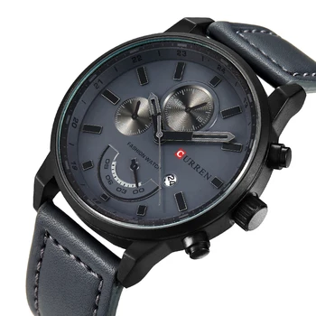 

CURREN watch for men brand quartz-watch Men's Round Dial Analog Watch with Date Display 8217