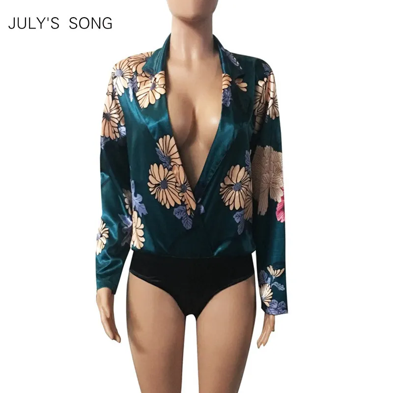 JULY'S SONG новый модный пижамный комплект с сиамским принтом пижама глубоким v