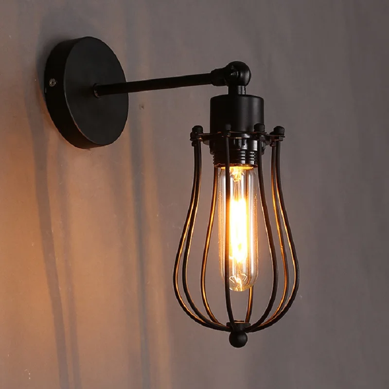 NEW Retro American Loft Industrial Wall Lamps Vintage Bedside Wall