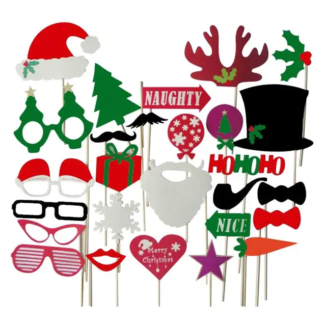 aliexpress com buy 28 pcs christmas party photo booth aliexpress com buy 28 pcs christmas party photo booth