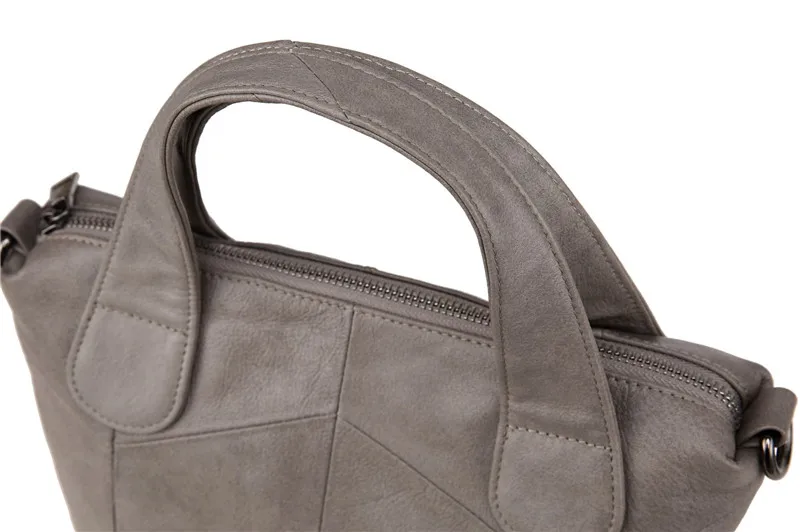 MJ Women Genuine Leather Bag Female Real Cow Leather Handbag Small Tote Bags Ladies Shoulder Handbag Messenger Bag for Women (9)