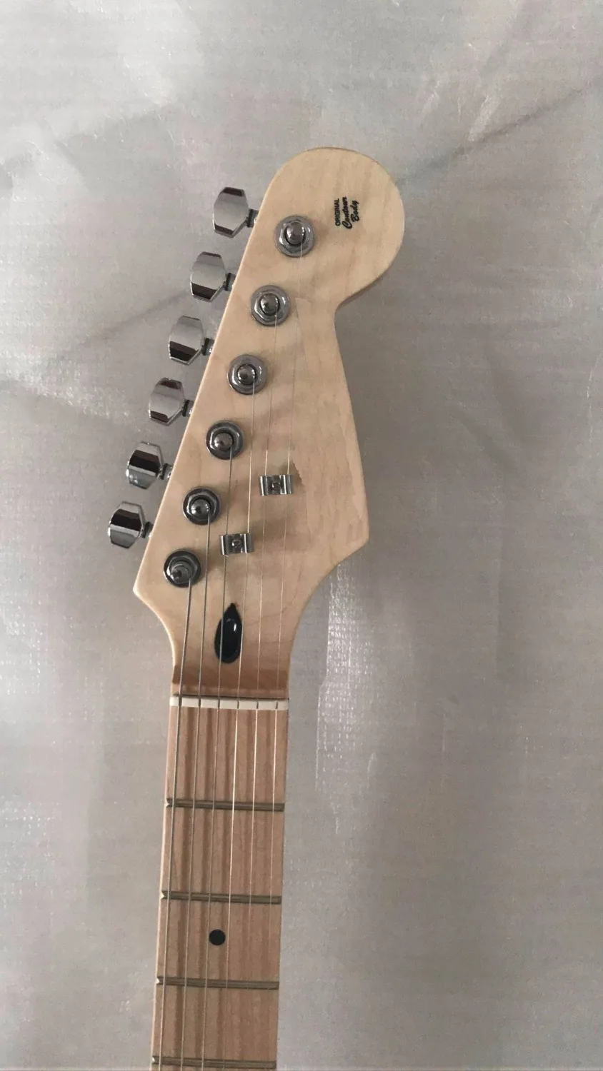 Wholesale Transparent Plexiglass Headless Electric Guitar Fdr STR Model 170625