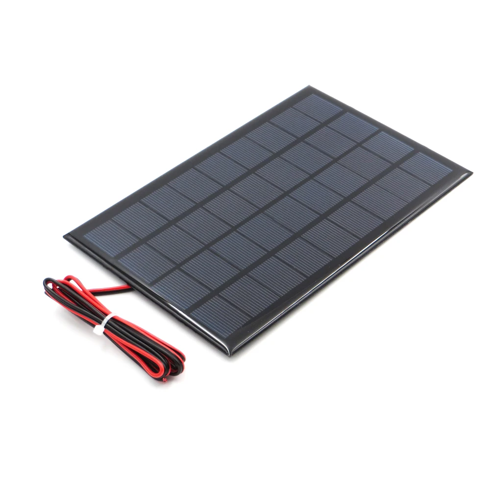 9 в 3 Вт удлинительная Проводная солнечная панель поликристаллического кремния DIY зарядное устройство маленькая мини солнечная батарея кабель игрушка 9 в 3 Вт вольт ватт