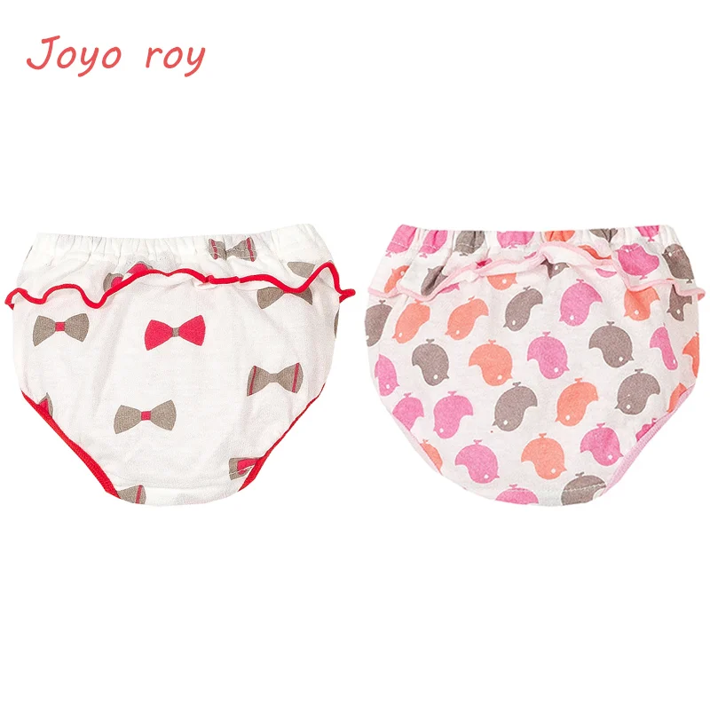 5pcs/set Sweet Lace Baby Girls Underwear Soft Cotton Printing