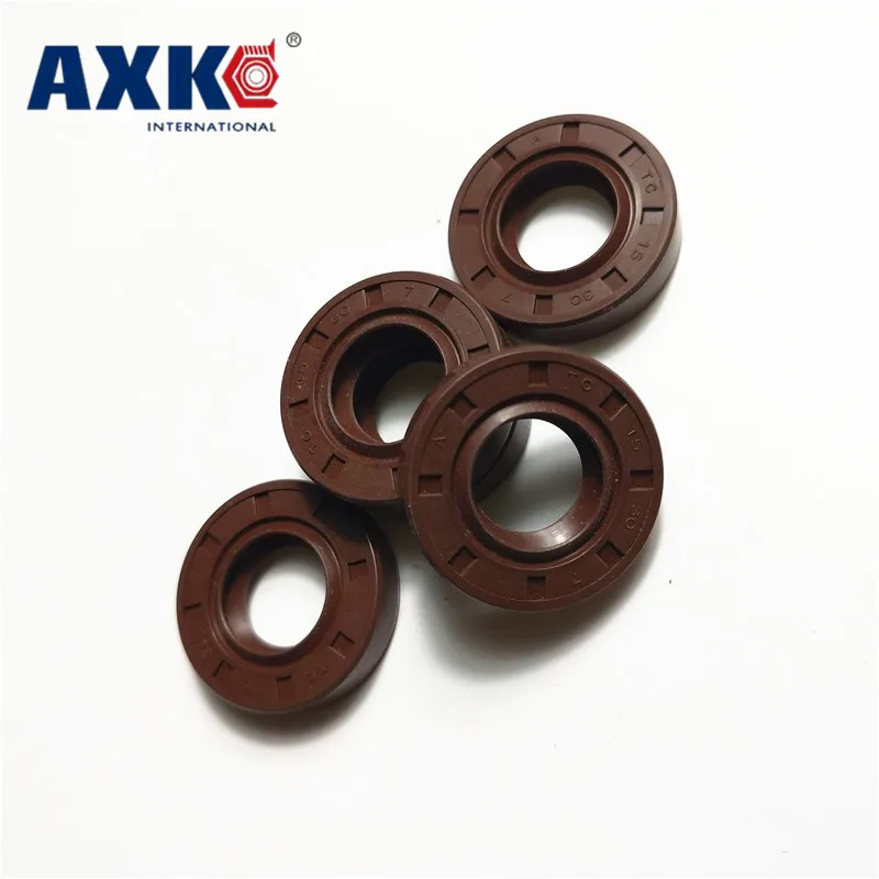 

AXK 1PCS 40x60x7/8/12 Brown Viton FKM Fluorine Rubber Spring Double Two Lip TC Ring Gasket Radial Shaft Skeleton Oil Seal