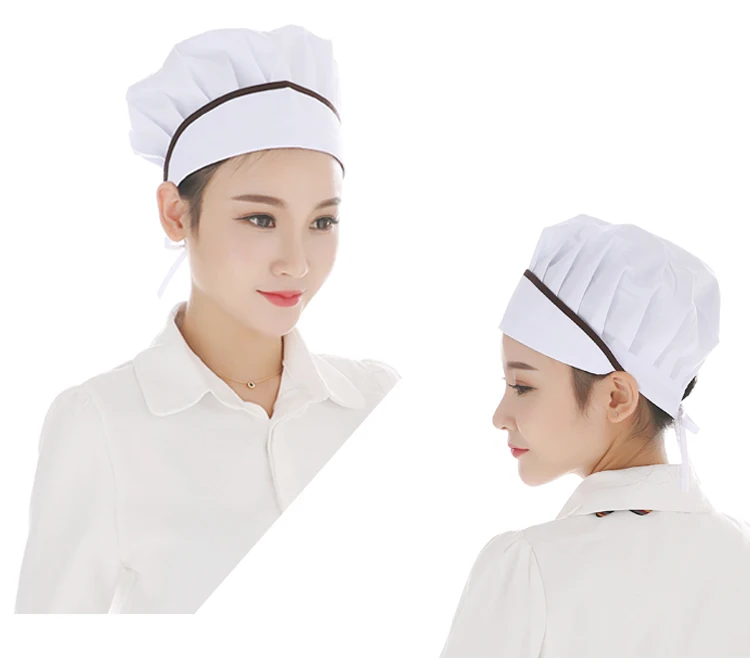 Chef Hat Female Kitchen Sanitation Cap Canteen Restaurant Food Bakery Baking Ventilation hat hotel uniform chefs hat