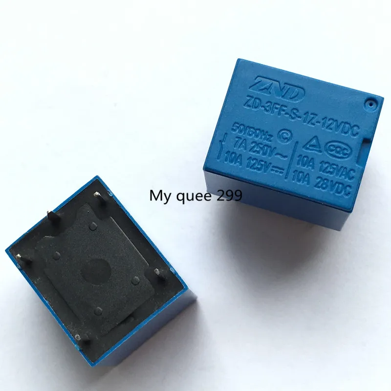 Free shipping new relay ZD 3FF S 1Z 12VDC 4Pin 7A SRD T73 JQC 3FF 10pcs ...