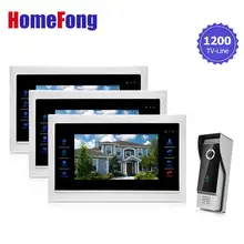 YSECU Door Phone Monitor Video Doorbell Camera Intercom 3V1 Home Security 3 Indoor LCD Screen Display 1 1200TVL Pinhole view YSECU Door Phone Monitor Video Doorbell Camera Intercom 3V1 Home Security 3 Indoor LCD Screen Display 1 1200TVL Pinhole view