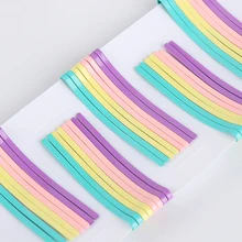 40/50Pcs Metal Candy Color Spiral Side Hair Clips For Baby Girls Wave Hair Barrette Bobby Pin Headwear Hair Styling Accessories