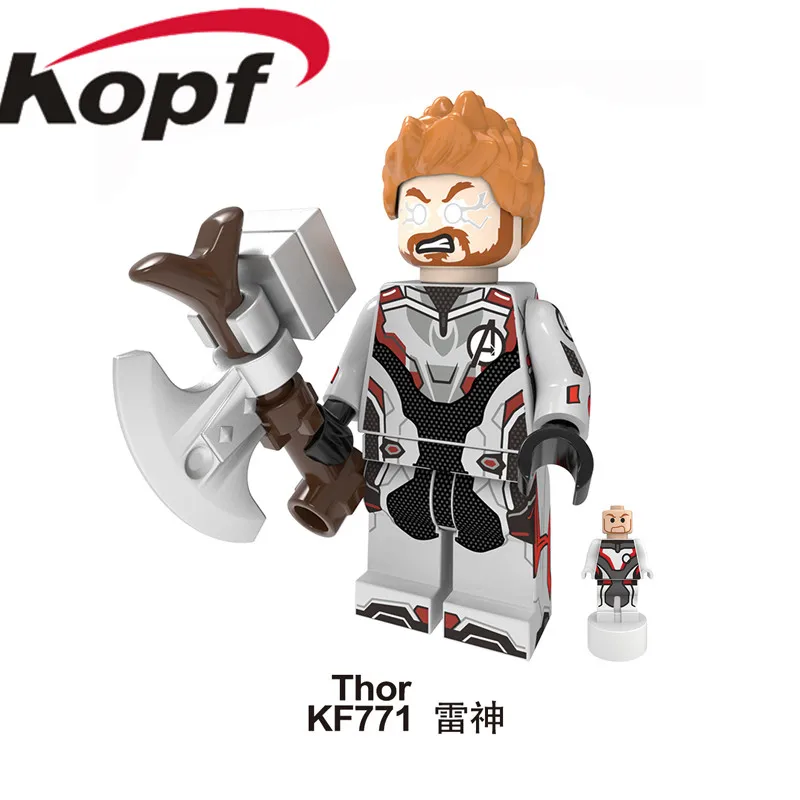 Building Blocks Avengers 4 End Game Space Suit With Micro Figure Tony Stark War Machine Thor Action Toys For Children KF6076 