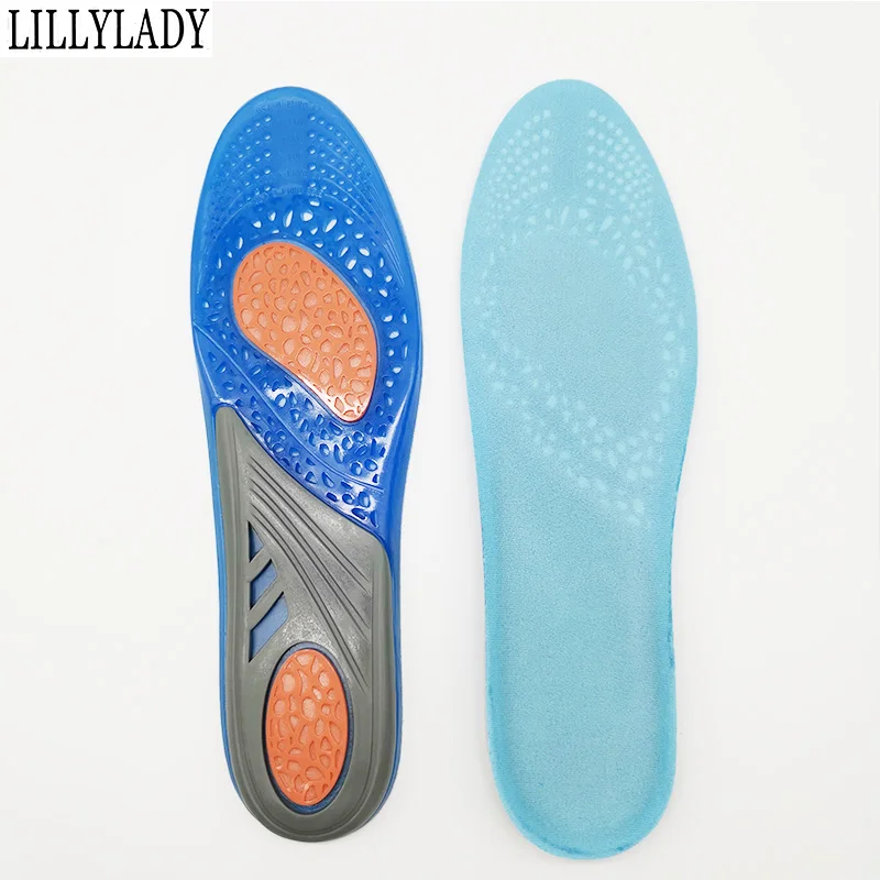 

Silicon Insoles Gel Shock-Absorbant Sport Insoles Orthotic Foot Care buffer For feet Shoes Sole Pads Arch Orthopedic Pad Insole