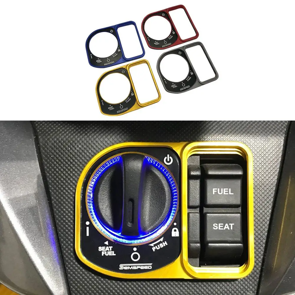

SEMSPEED Motorcycle FORZA Accessories Switch Electric Door Lock Cover Guard Protector For Honda Forza300 250 125 MF13 2018-2020
