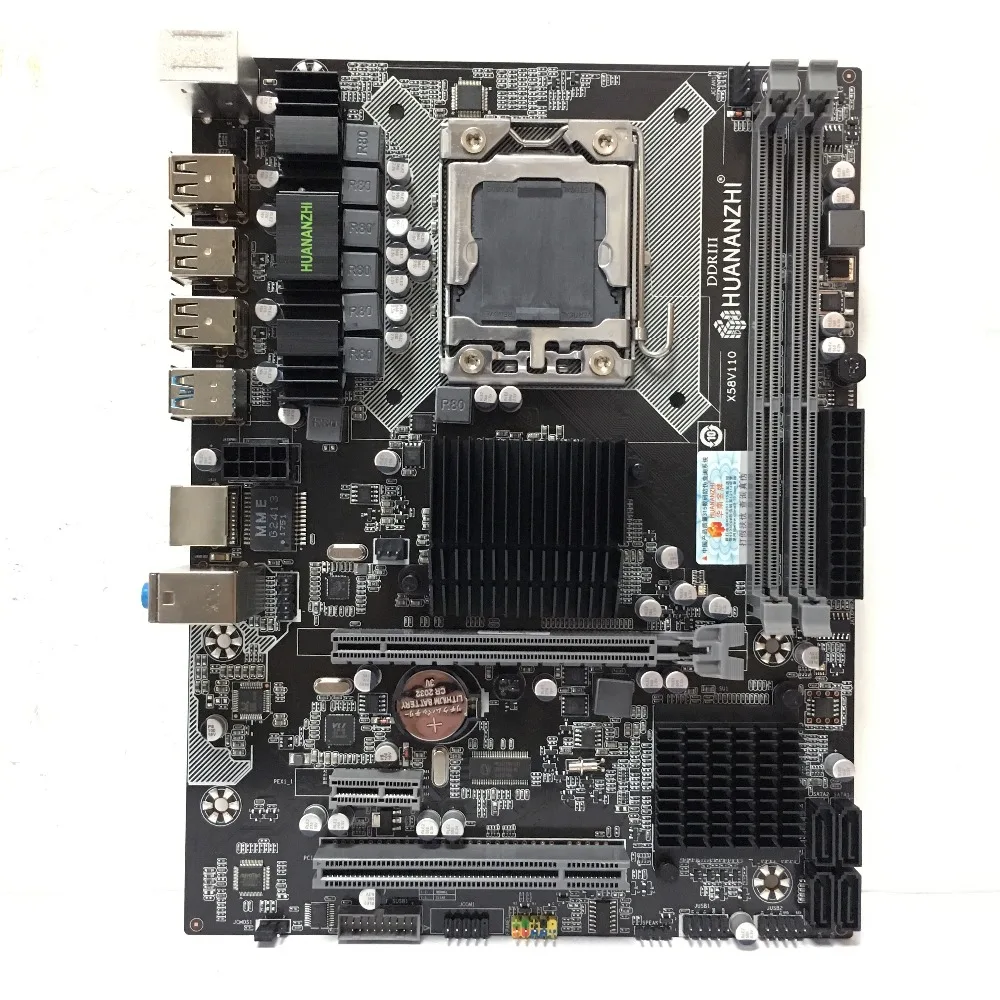 HUANANZHI X58 LGA1366 DDR3 PC المكتبية LGA 1366 اللوحات الأم الكمبيوتر مناسبة لخادم ECC ECC REG RAM
