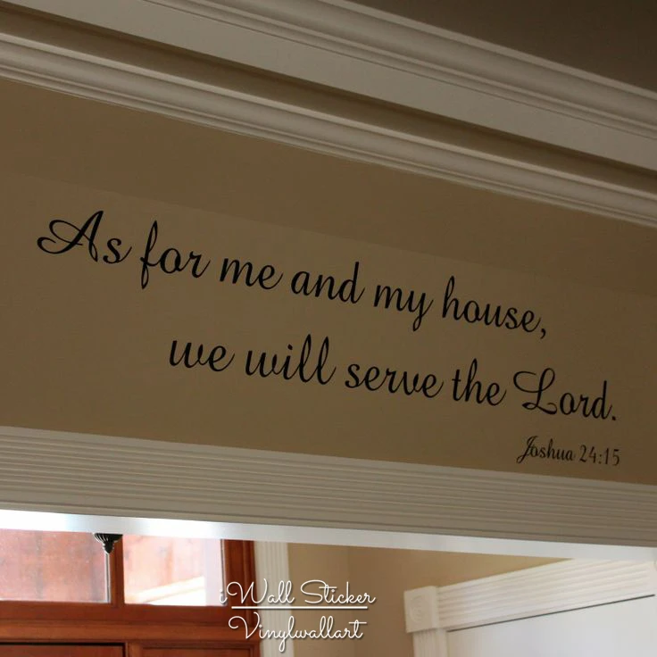 

Serve The Lord Quote Wall Sticker Bible Quotes Wall Decal Family Wall Quotes DIY Easy Wall Art Cut Vinyl Q114