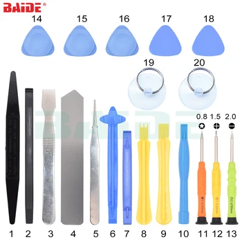 Buy Hand Tool Set 20 In 1 Repair Opening Tool Kit Metal Pry Bar Smartphone Screen Disassemble Tools For IPhone Tablet PC 200set/lot