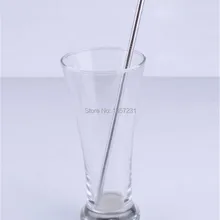 Распродажа 1000 шт/партия металлическая Питьевая солома из нержавеющей стали для пищевых продуктов