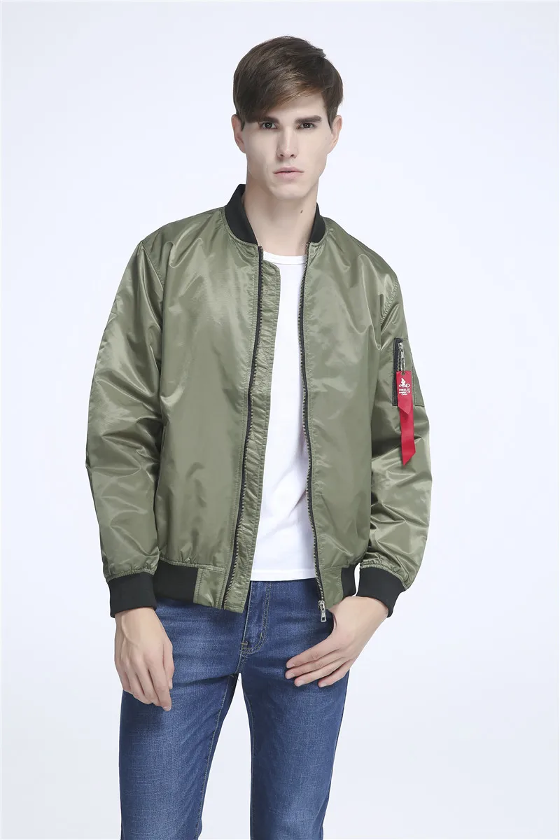 2016 Ma 1 Flight Bomber Jacket For Men Flying Nylon Lightweight olive ...