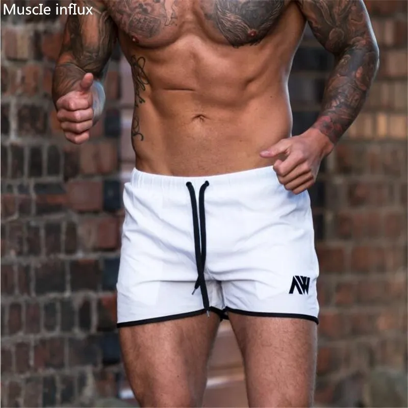 

Summer Mens New Sport Running Shorts Quick Dry Bodybuilding Short Pants Men Gym Basketball Tennis Fitness Beach Shorts Man Homme