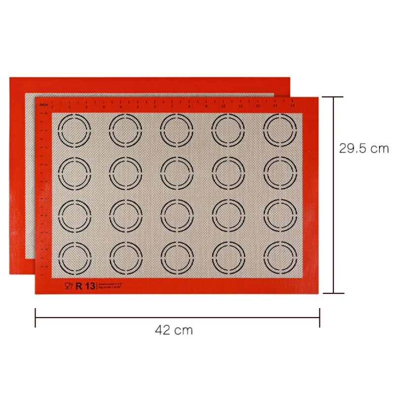 Силиконовый коврик для выпечки антипригарный подкладочный лист Инструменты для выпечки Кондитерские инструменты коврик для раскатки теста для торта печенье Макарон Кухонные гаджеты большого размера