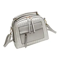 Трикотажная женская сумка модная тканевая сумка через плечо Маленькая Повседневная сумка через плечо ретро-сумка