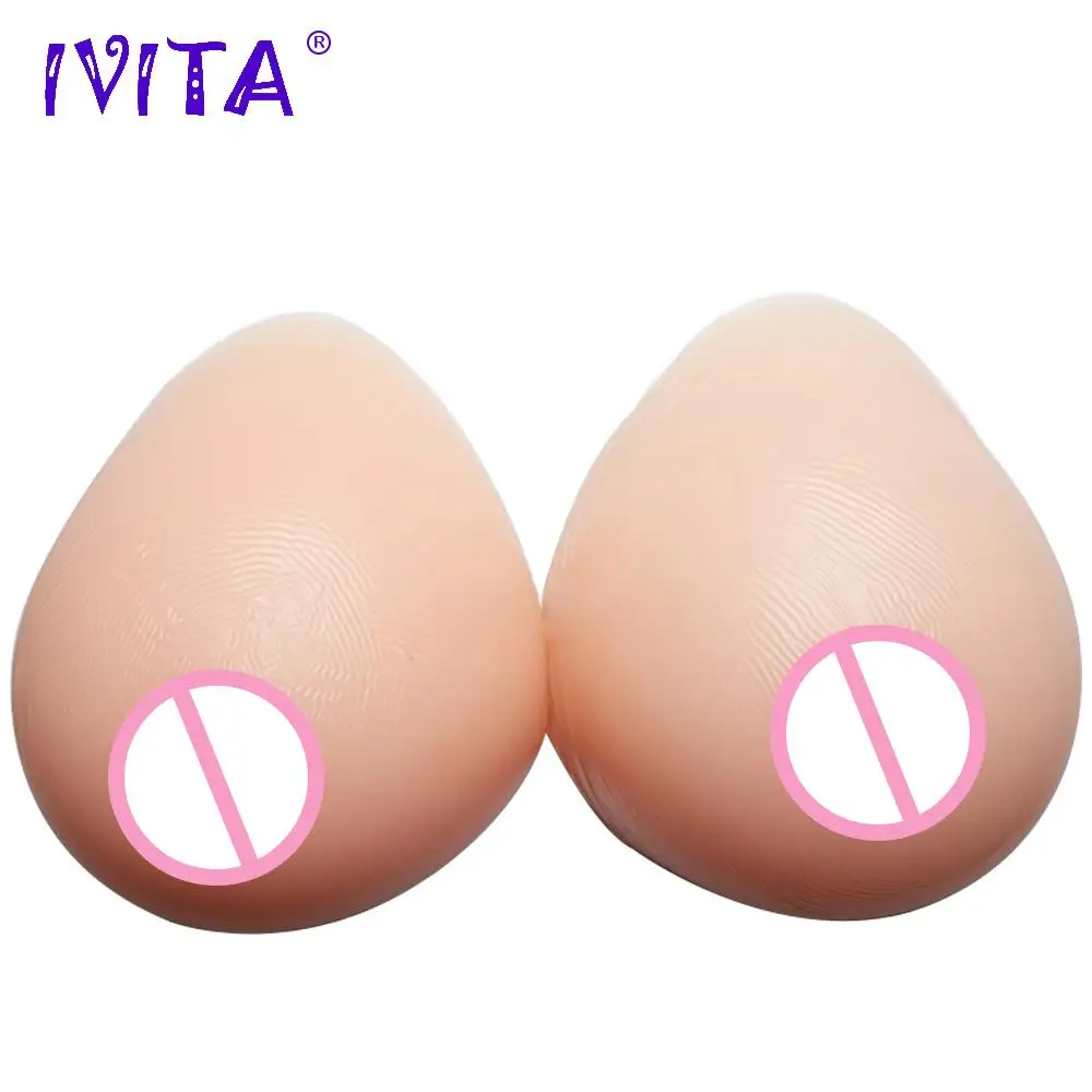 

IVITA 3200g Realistic Silicone Breast Forms For Crossdresser Transgender Drag Queen Mastectomy Fake Boobs Enhancer Breast Form