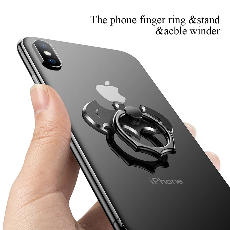 Oatabasf Smart Phone ring 360 Degree Metal Mobile Phone Holder Universal phone Ring Bracket For iPhone Samsung ipad Table