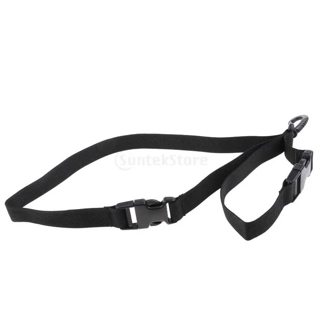 Scuba Diving Dive Diver Fin and Mask Keeper Webbing Holder Strap Lanyard Double Loop with Quick Release Buckle, Swivel Clip