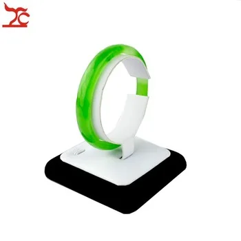 1Piece Black White Vertical Bangle Watch Collar Tower Stand for  Bracelet Chain Wooden Jewelry Holder Free Shipping 7*7*8CM