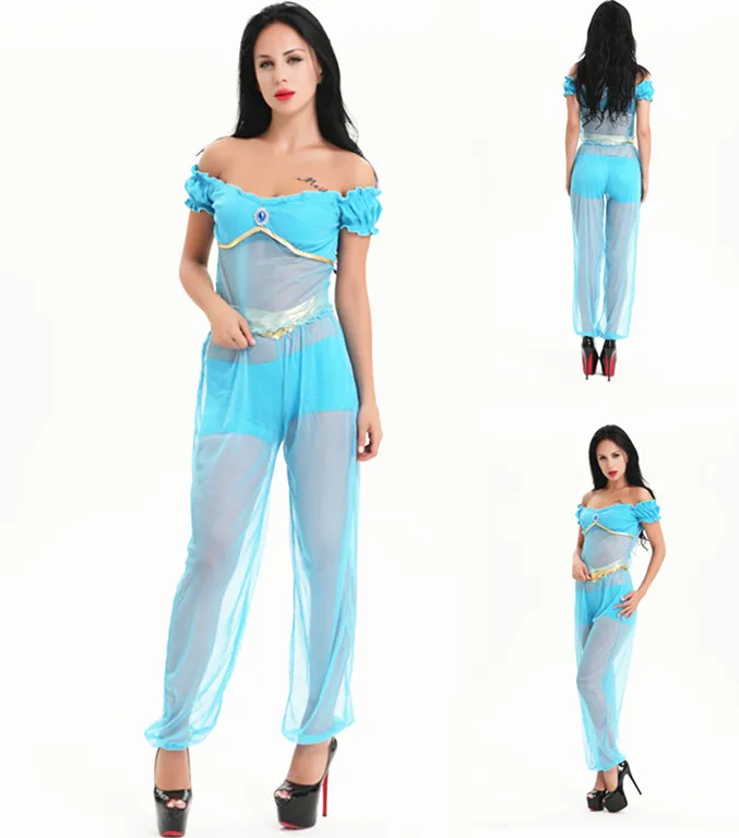 FREE SHIPPING Arabian princess jasmine costume women Aladdin's Jasmine