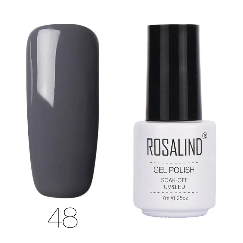 ROSALIND гель лак для ногтей чистый цвет УФ-гель все для маникюра маникюр гель лак для ногтей для дизайна ногтей - Цвет: RC48